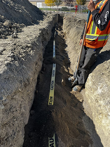 Image 3 - electrical trenching, 2 Sons Excavating, site trenching.